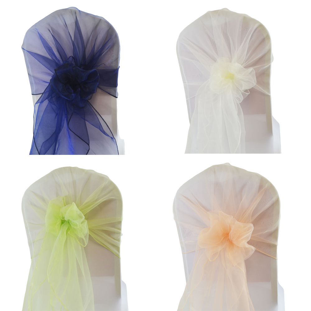 Chair Sash Organza - 65x275 cm Organze Sandalye Kanat Düğün