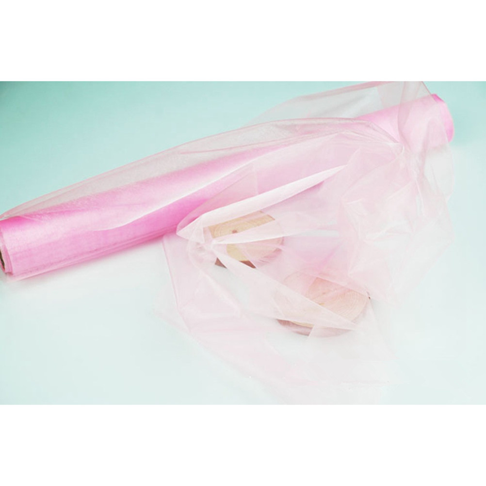 Chair Sash Organza - 900M Organze Rulo Kumaş Açık Pembe