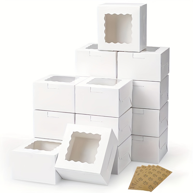 Wedding Cake Supply - 10 adet Kraft kağıt kek şeker