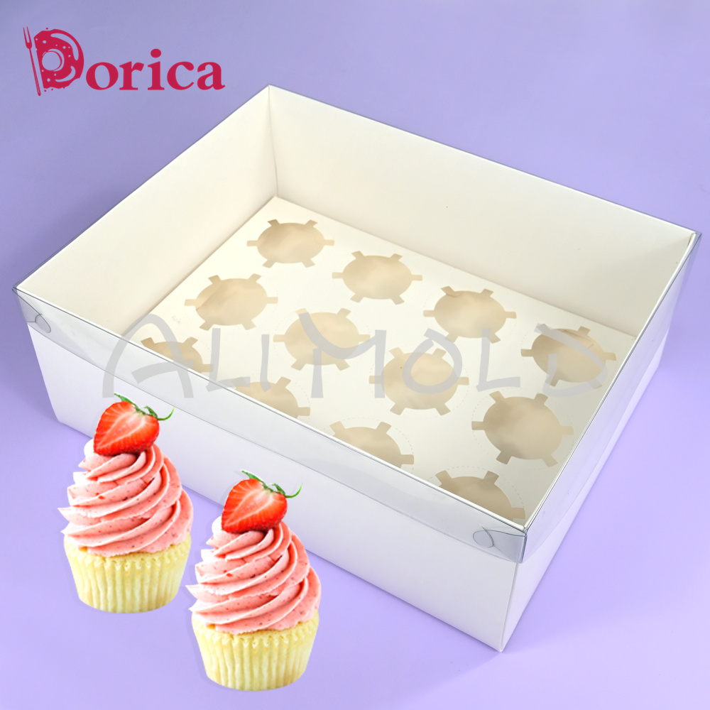 Wedding Cake Supply - 5-pack 6/12 delik Cupcake kek kutusu