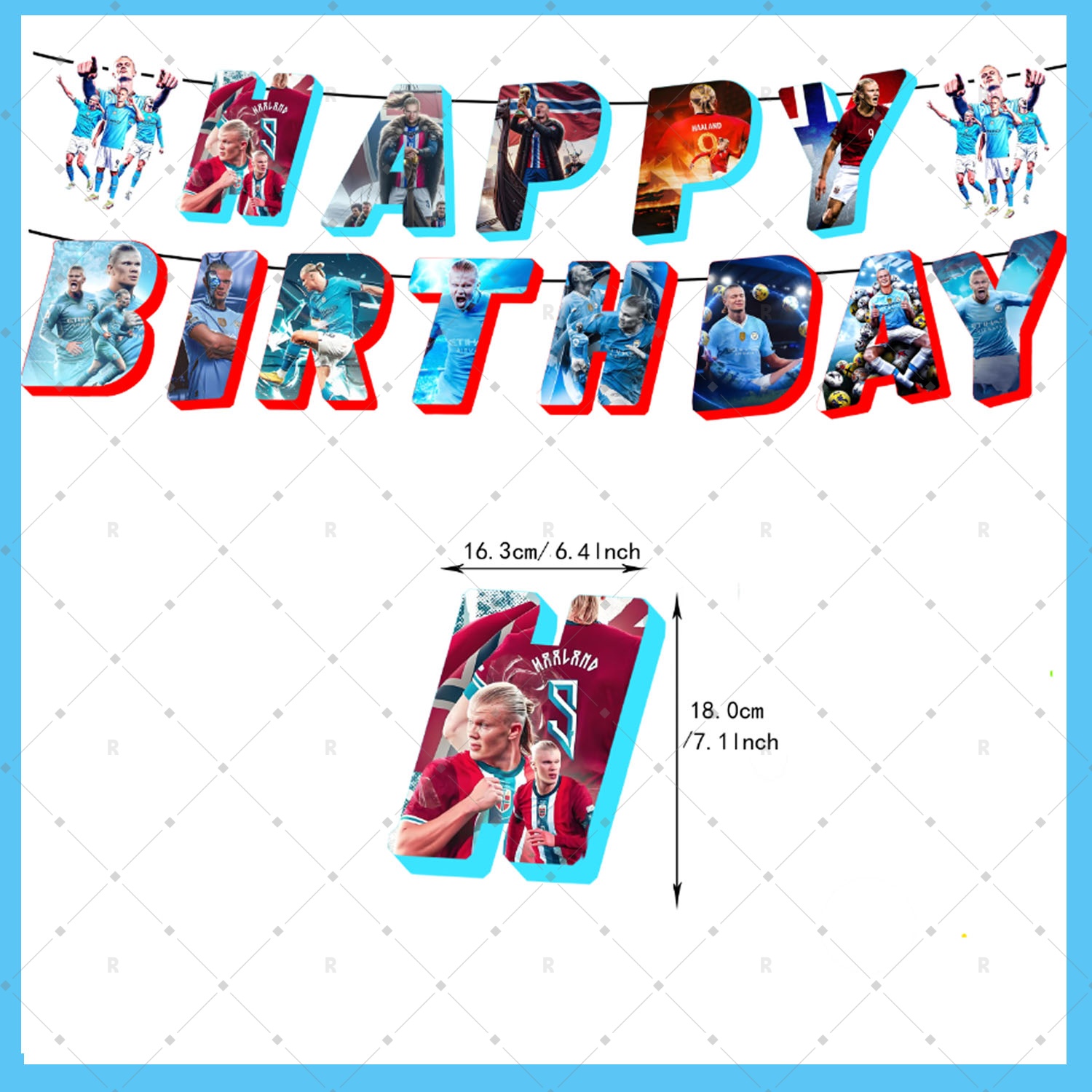 Erling Haaland Futbolcu Doğum  - Confetti Balloon Set incelemesi ve fiyatı