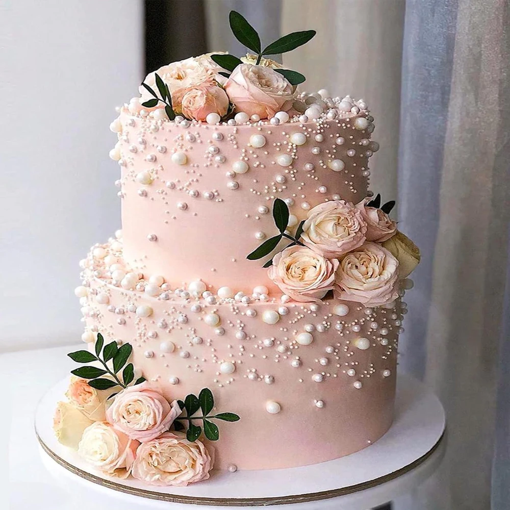 50G 2mm/4mm/6mm/8mm Beyaz İnci - Wedding Cake Supply incelemesi ve fiyatı