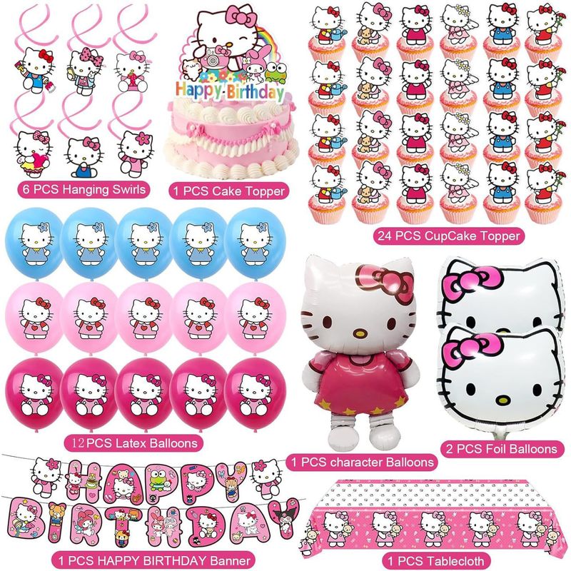 Hello Kitty Parti Süslemeleri: - Confetti Balloon Set incelemesi ve fiyatı