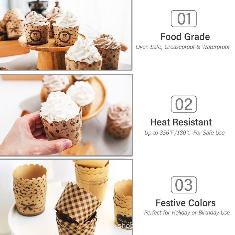 50 adet/paket Cupcake kağıt ba - Wedding Cake Supply incelemesi ve fiyatı
