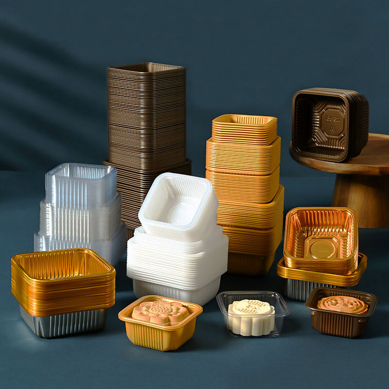 100 adet Mooncake Plastik Teps - Wedding Cake Supply incelemesi ve fiyatı